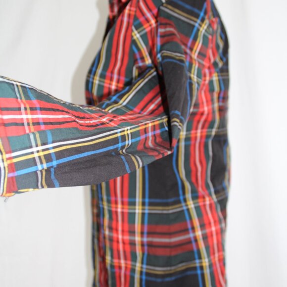 J. CREW  Women's Black Tartan Plaid Cotton Button Down Top Sz 4 Slim - Picture 4 of 10